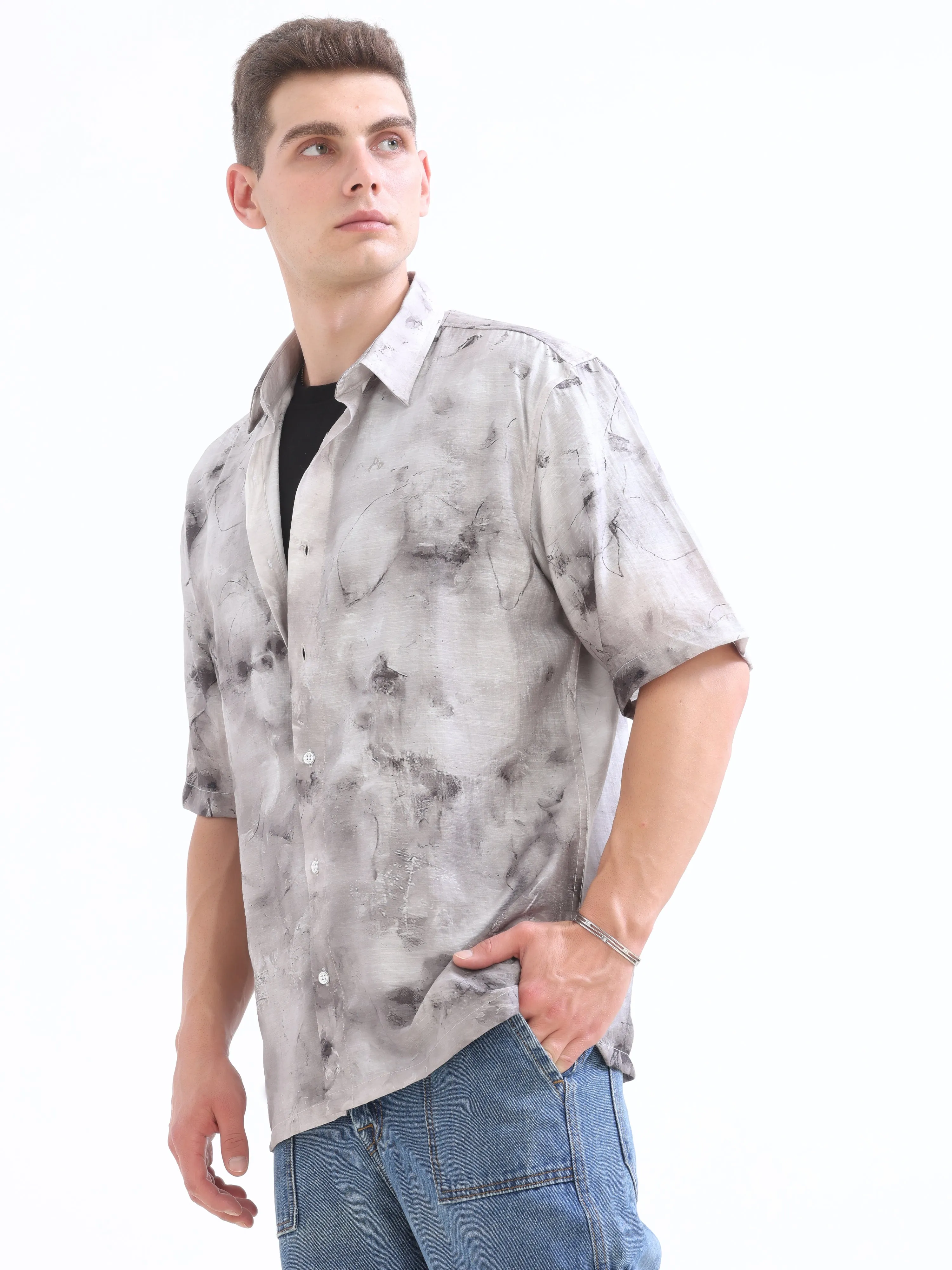 Grey Over Sized Shirt