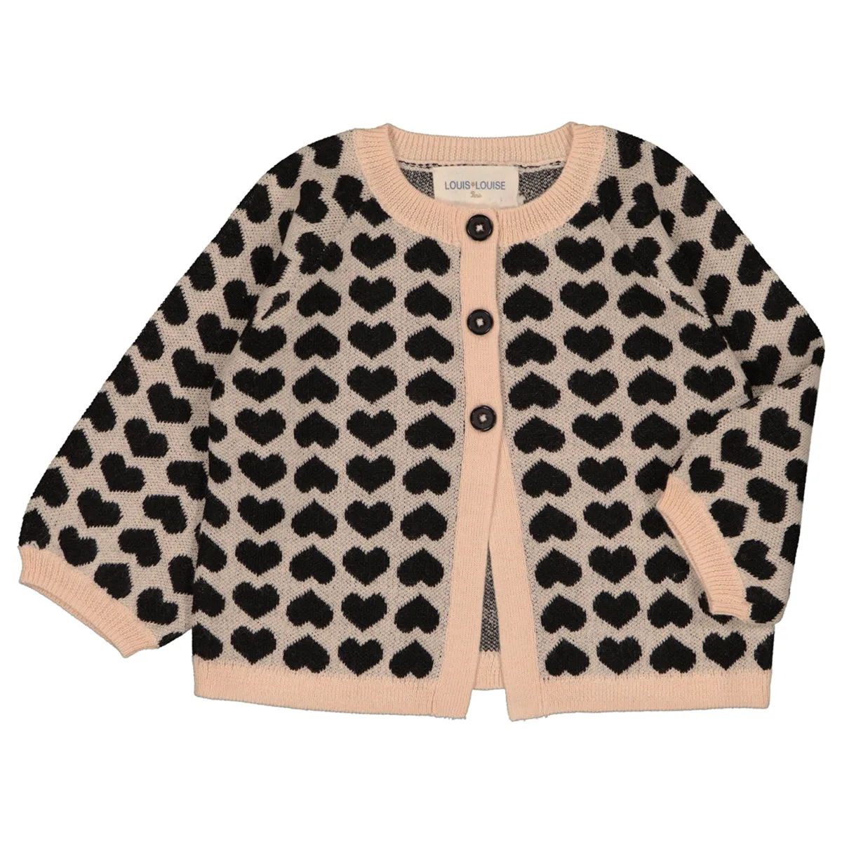 Gulsah Knitted Heart Baby Cardigan