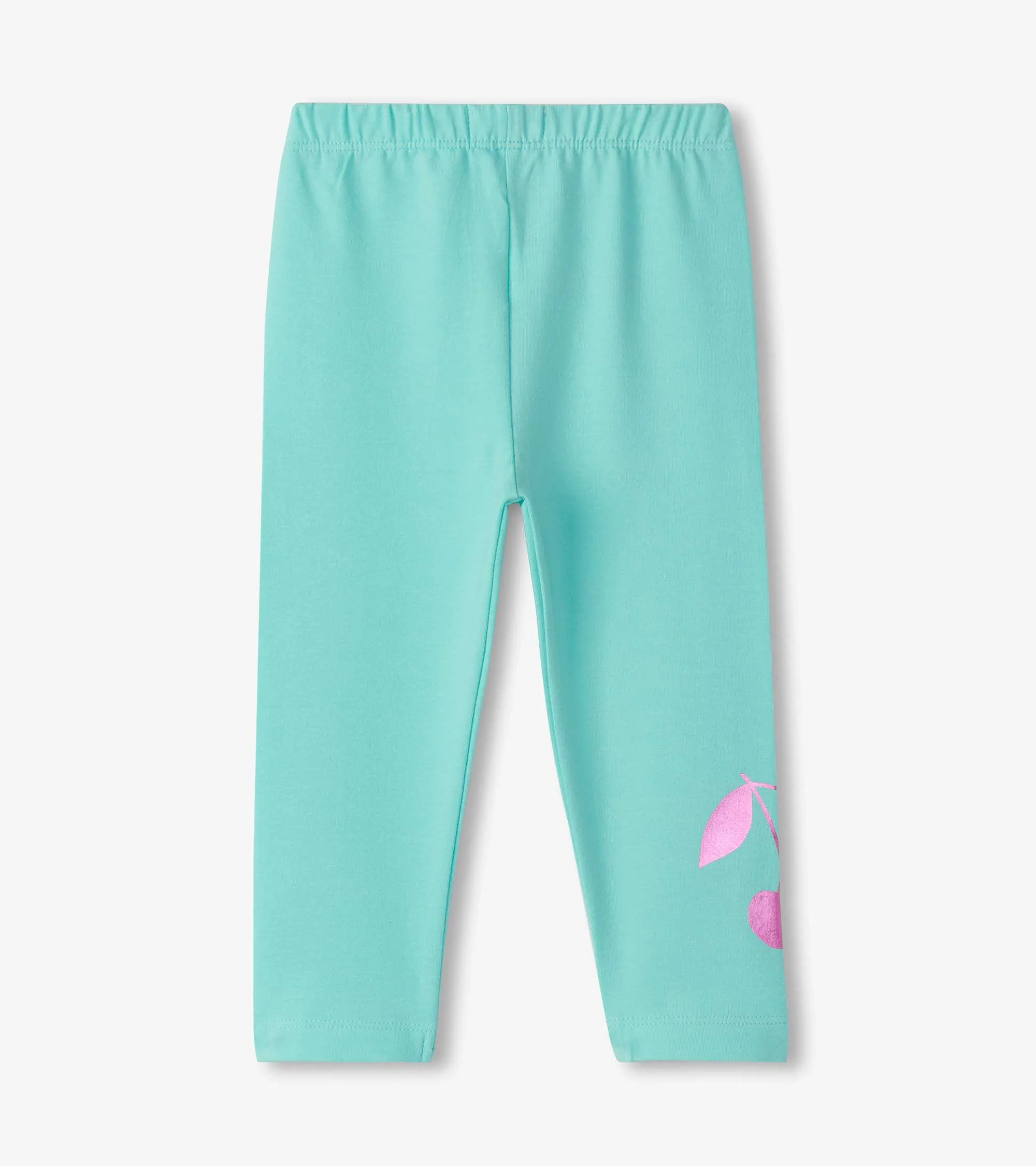 Hatley Baby Girls Aruba Blue Cherry Print Classic Leggings