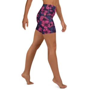 Hibiscus Yoga Shorts