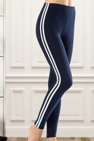 High Waist Striped Leggings
