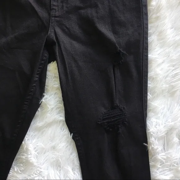 HOLLISTER GIRLS CURVY HIGH-RISE distresse JEAN LEGGINGS 7S/W28 L26