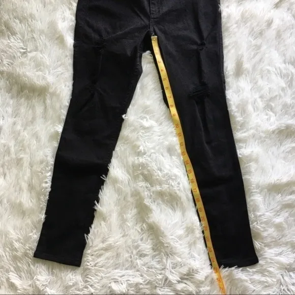 HOLLISTER GIRLS CURVY HIGH-RISE distresse JEAN LEGGINGS 7S/W28 L26