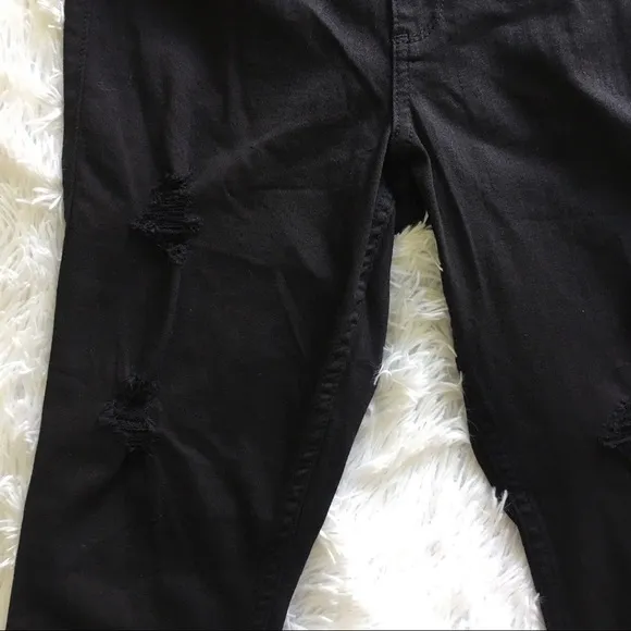 HOLLISTER GIRLS CURVY HIGH-RISE distresse JEAN LEGGINGS 7S/W28 L26