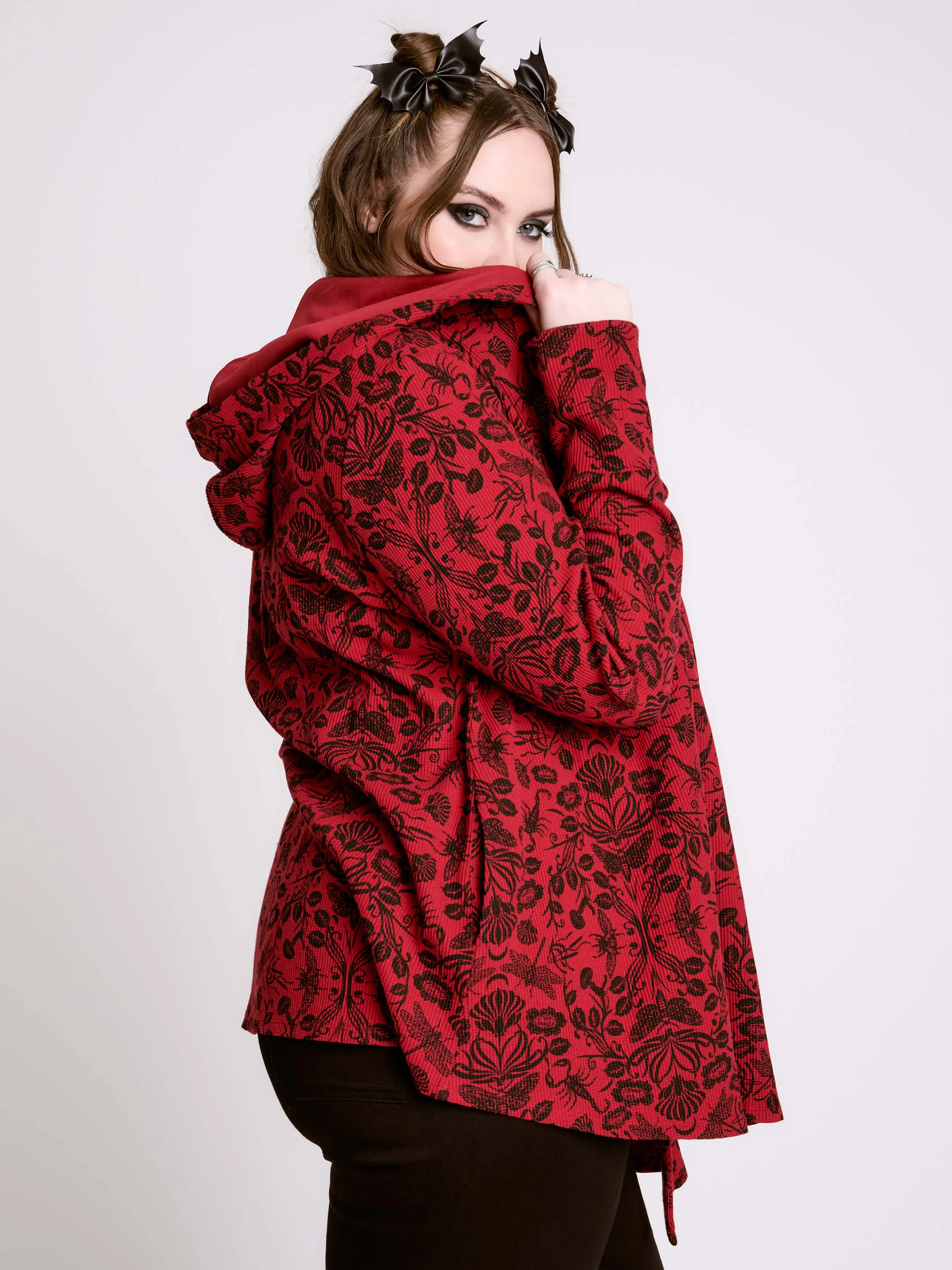 Hooded Thermal Cardigan
