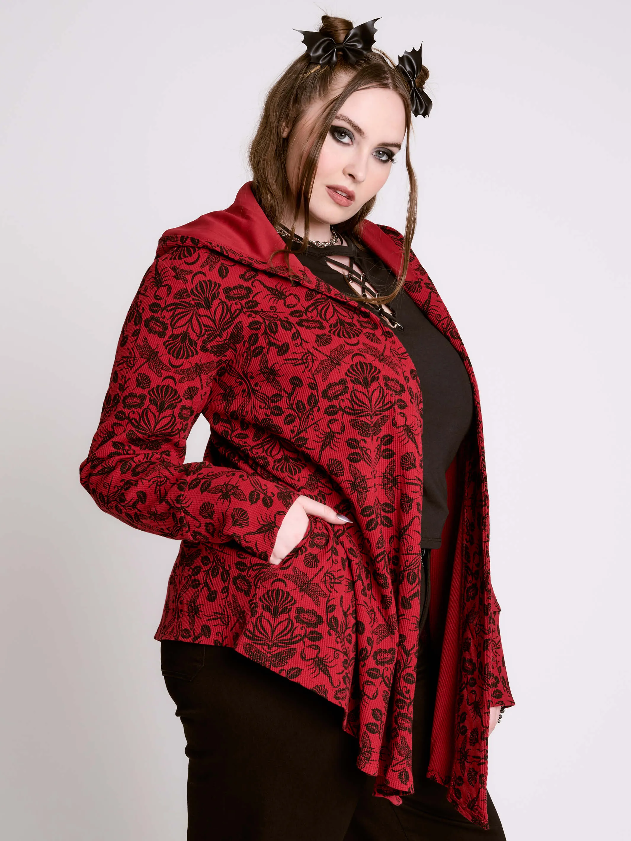 Hooded Thermal Cardigan