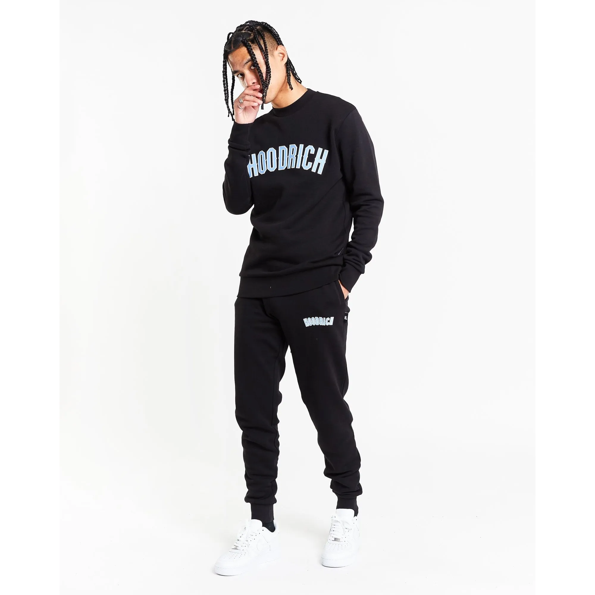 Hoodrich Cali Joggers Black/Baby Blue/White