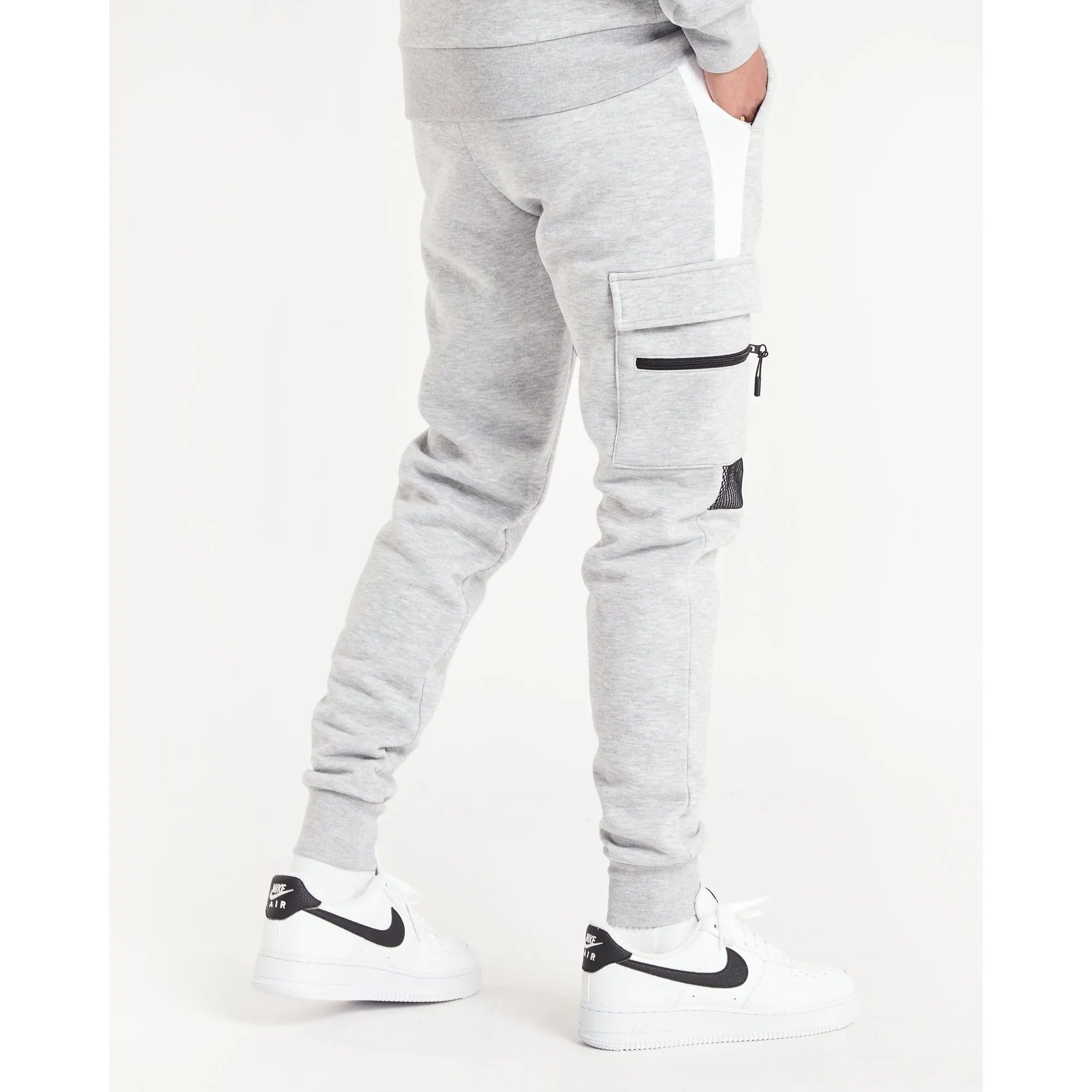 Hoodrich Vent Cargo Joggers Grey/Black/White
