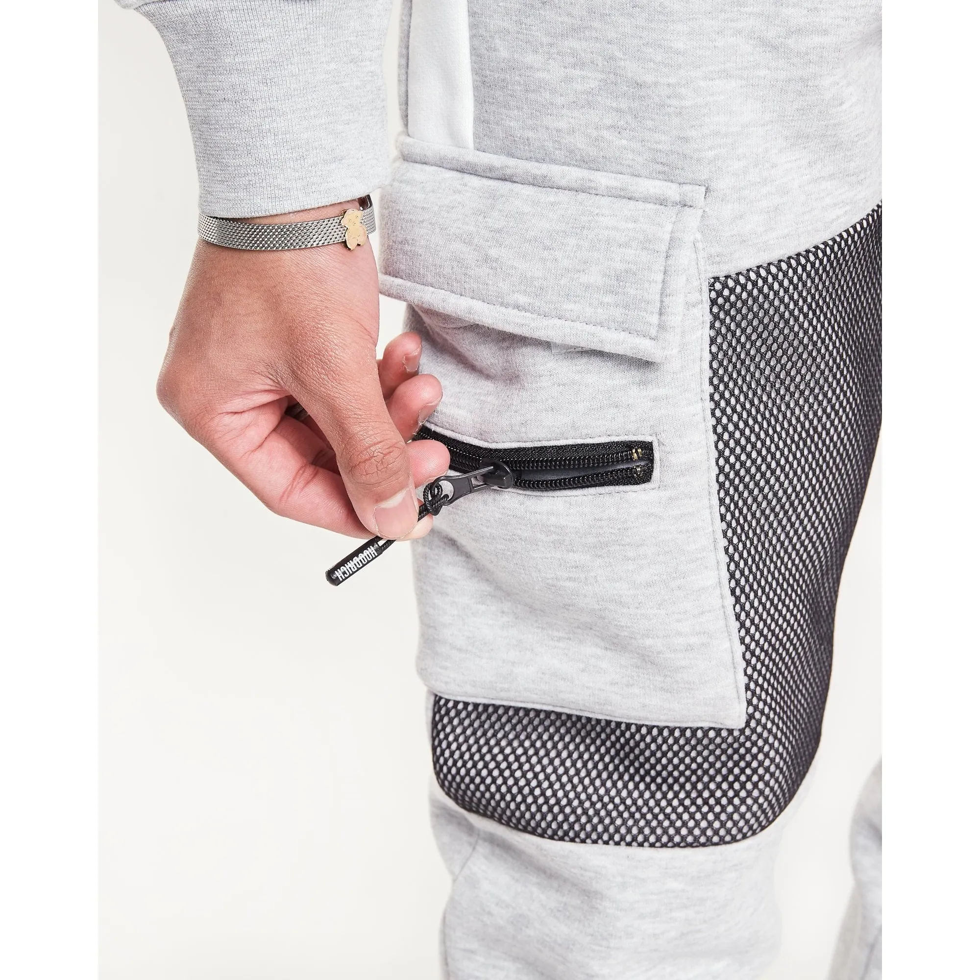 Hoodrich Vent Cargo Joggers Grey/Black/White