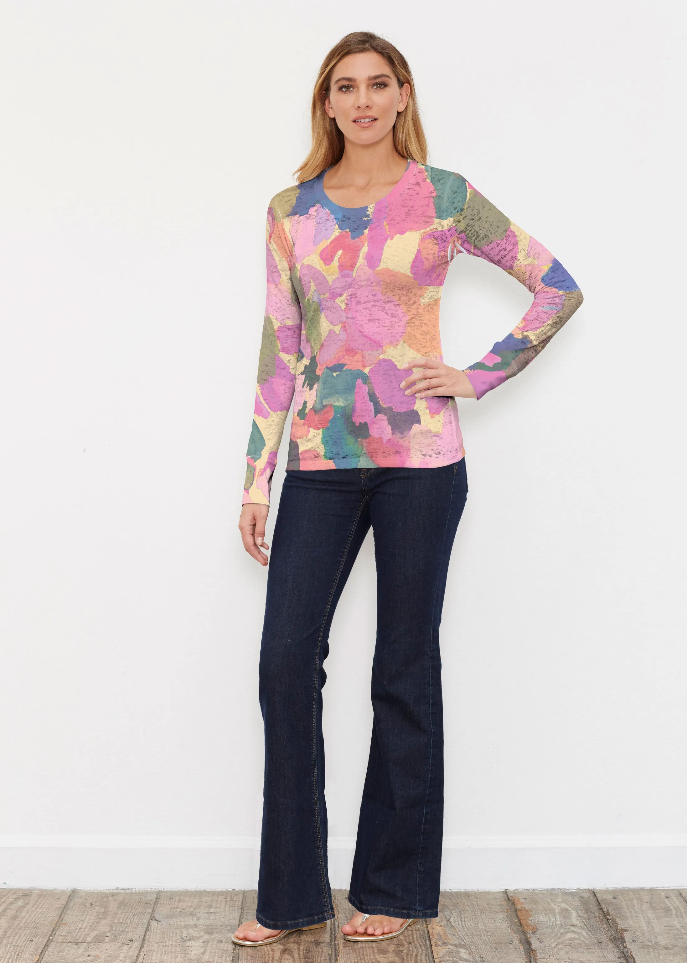 Hopscotch (17269) ~ Thermal Long Sleeve Crew Shirt