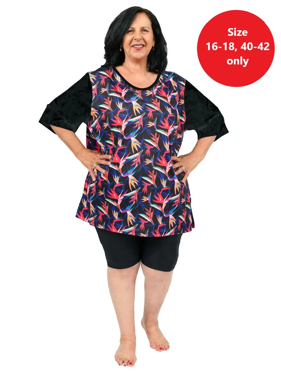 Hudson Swim Rashie - Black Print**
