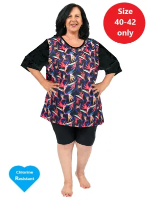 Hudson Swim Rashie - Black Print**