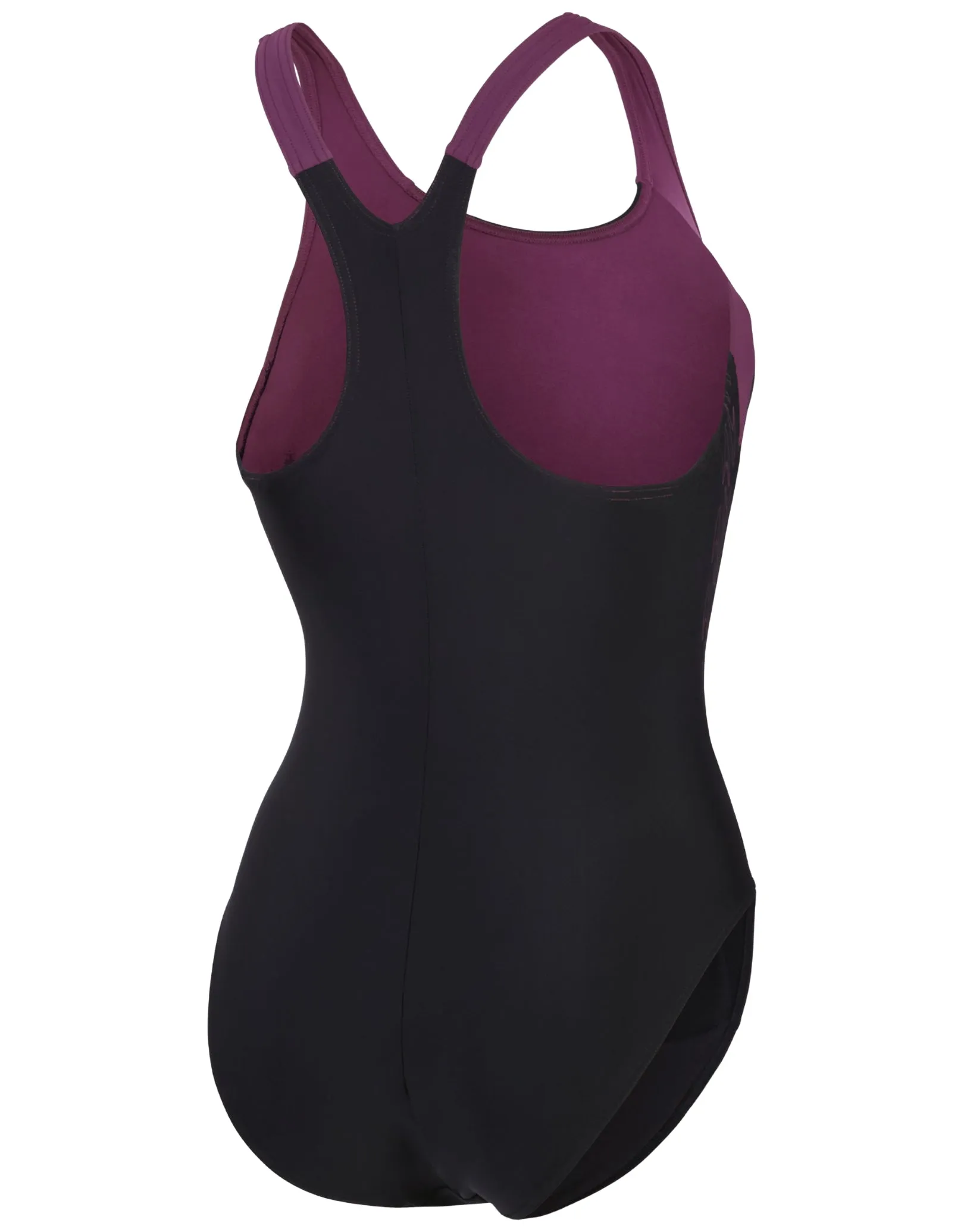 Hyperboom Splice Racerback Swimsuit - Black/Purple