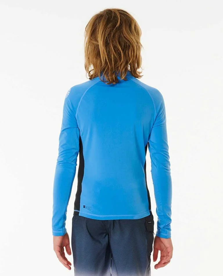 Icons UV Brushed Long Sleeve Rash Vest - Boys (8-16 years)