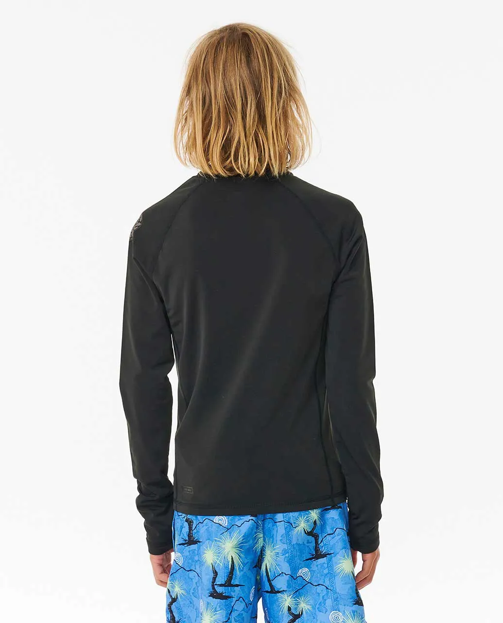 Icons UV Brushed Long Sleeve Rash Vest - Boys (8-16 years)