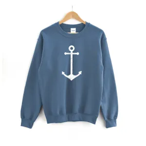 Indigo Blue Anchor Sweatshirt