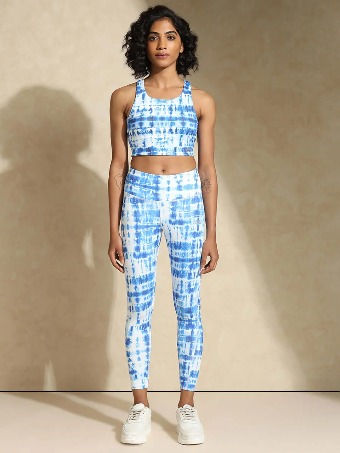 Indigo Shibori High Impact Action Bra & Luxe Leggings