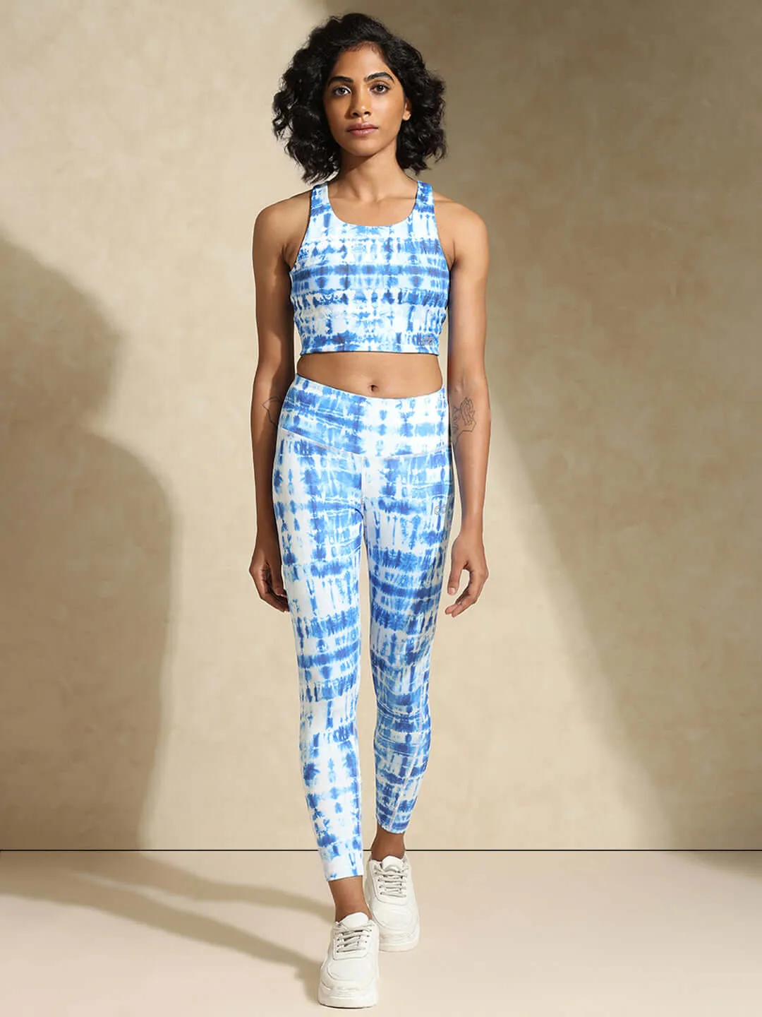 Indigo Shibori High Impact Action Bra & Luxe Leggings