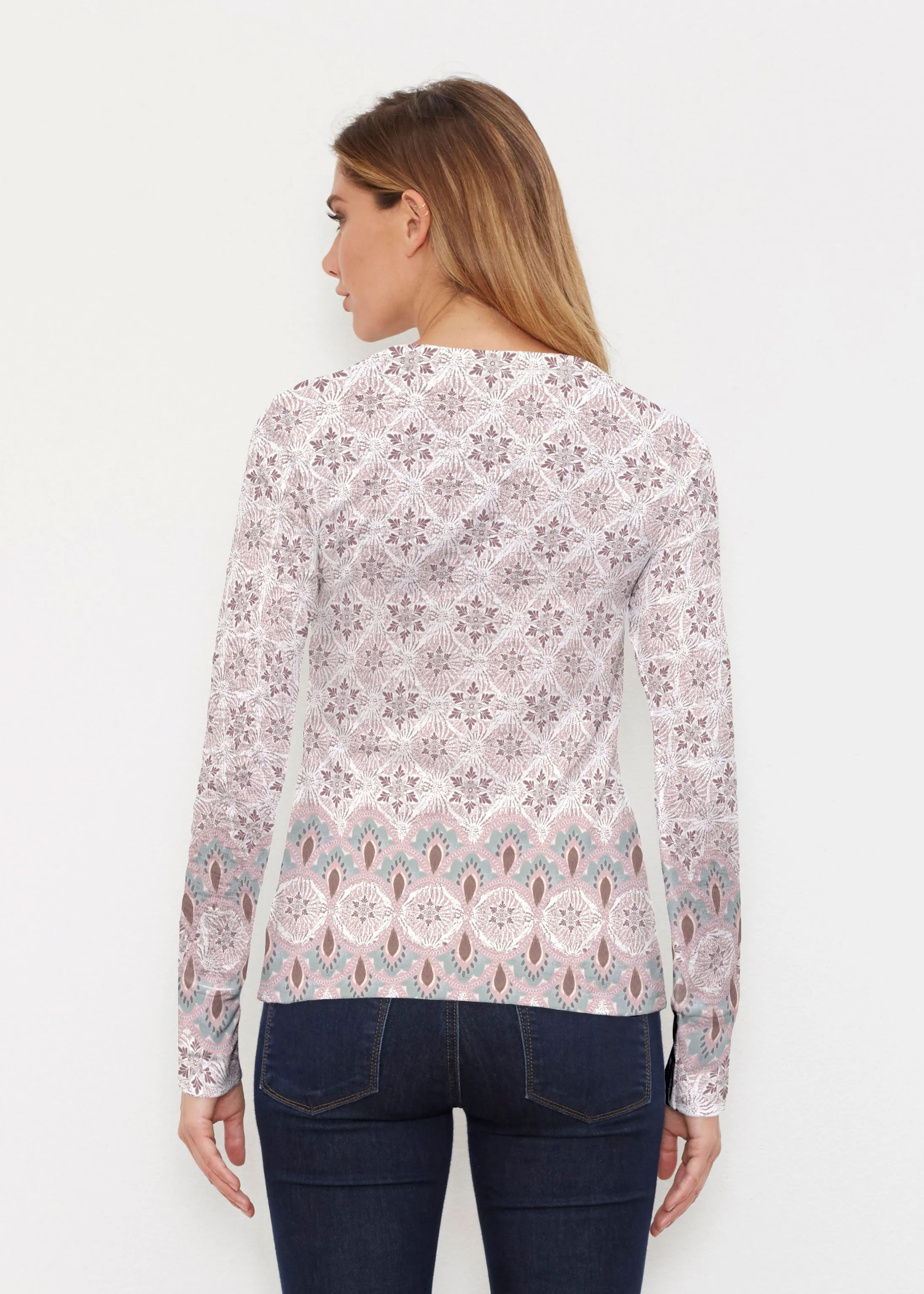 Izzy Grey (19200) ~ Thermal Long Sleeve Crew Shirt