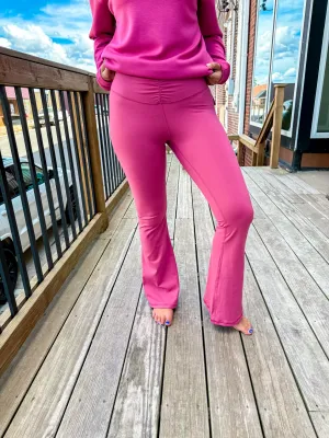 Juniper- Scrunch Waist Flare Legging