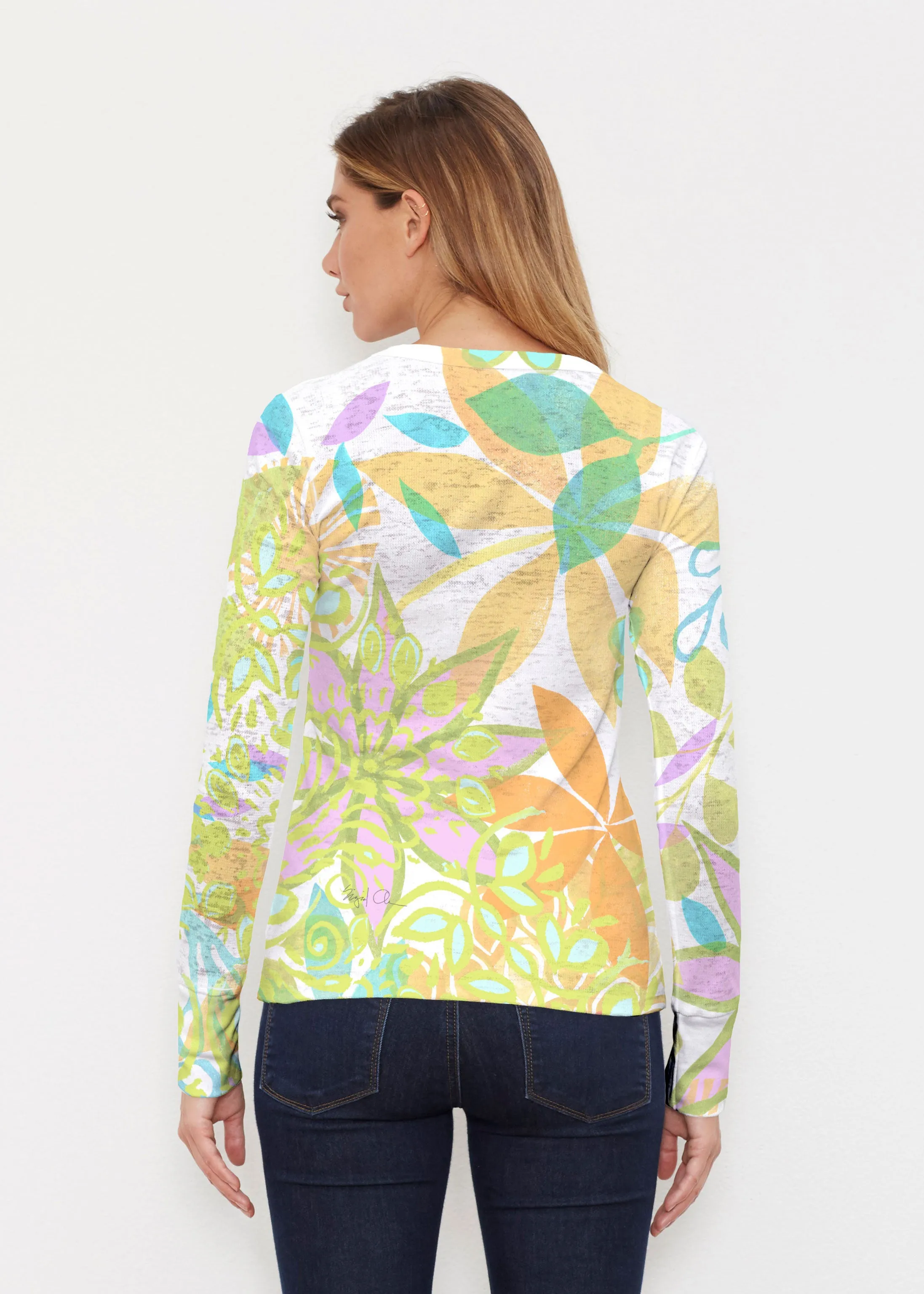Kauai Lime (2301) ~ Thermal Long Sleeve Crew Shirt