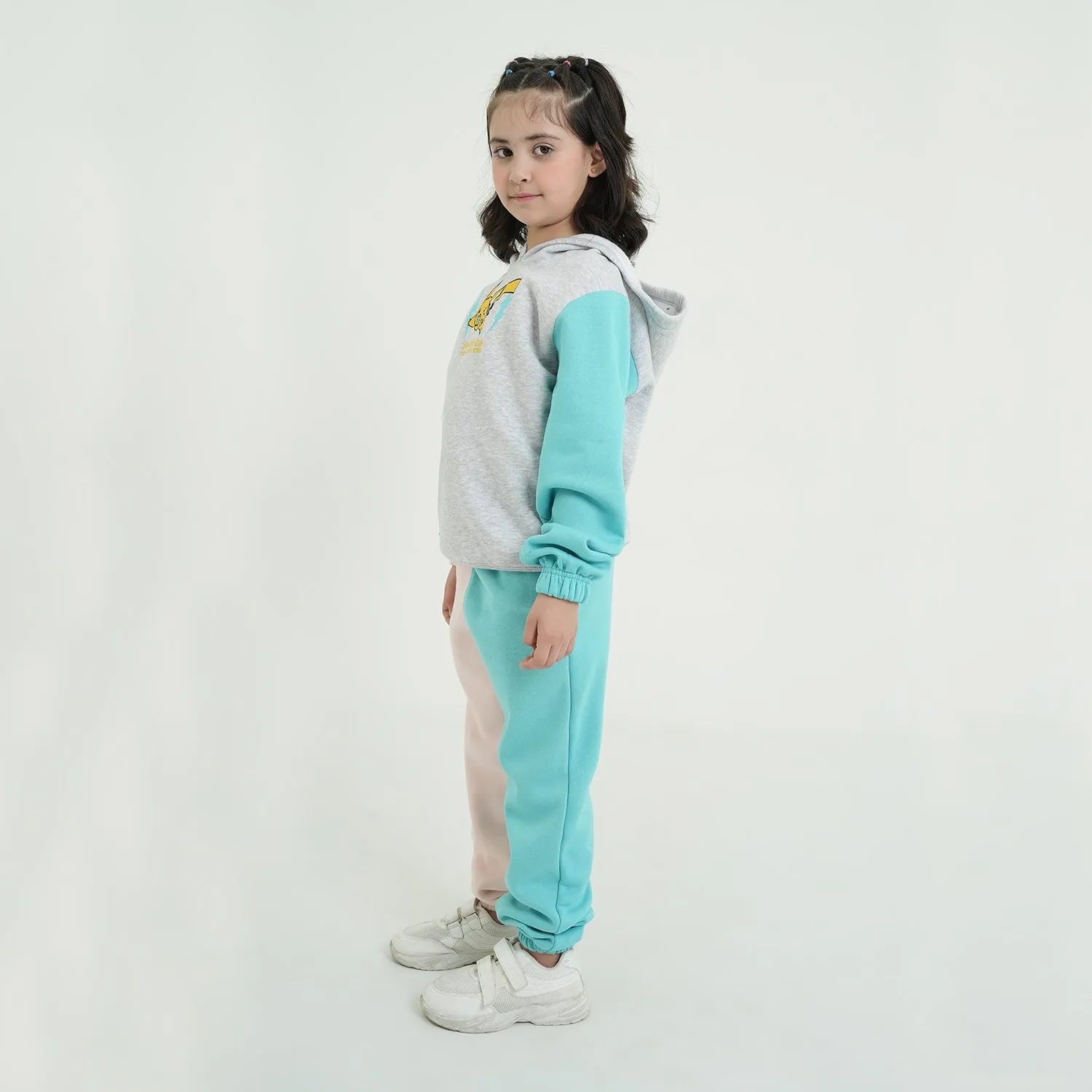 Kids Soft Cotton Graphic Fleece Tracksuit