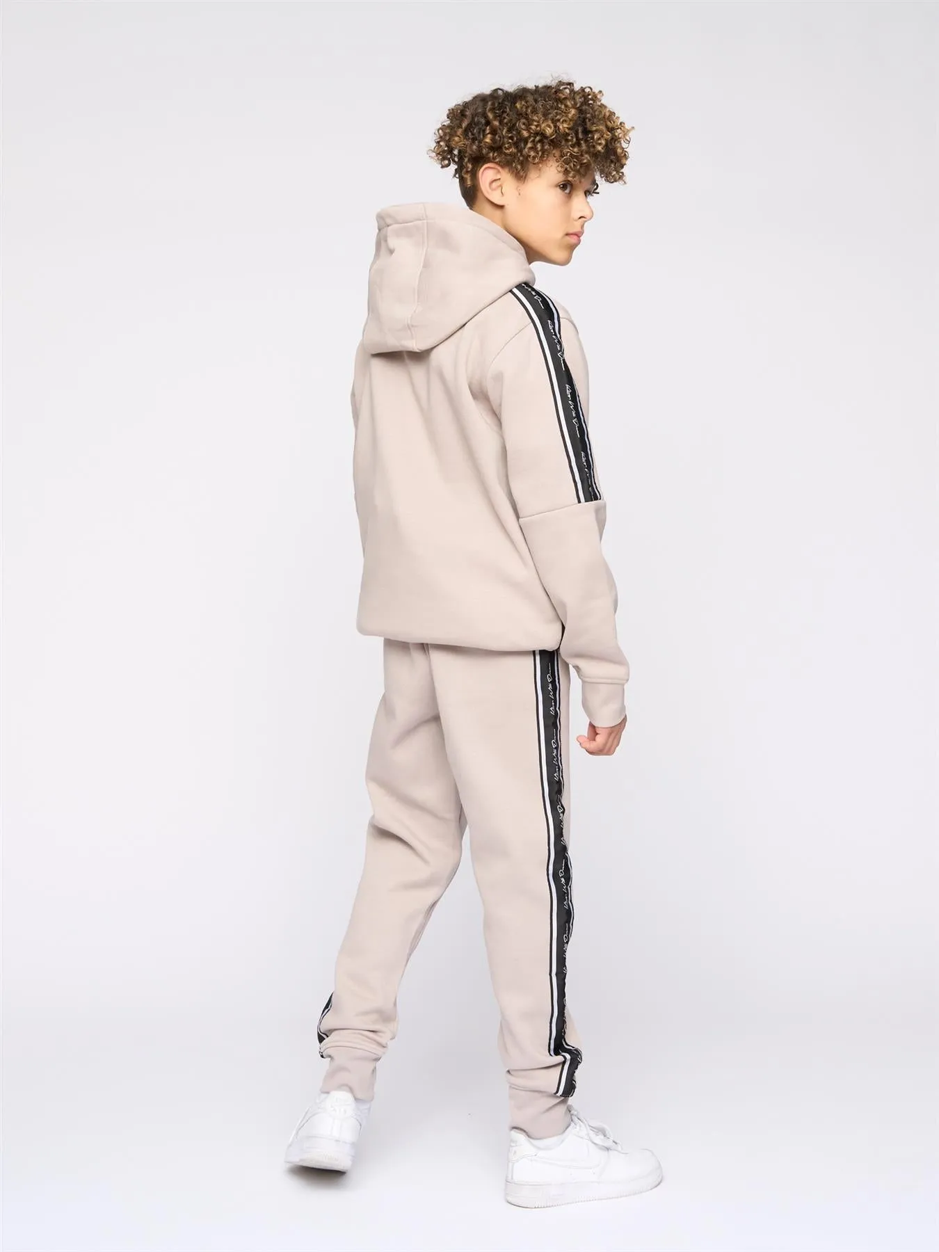 Kids Techy Taped Tracksuit Ash Grey