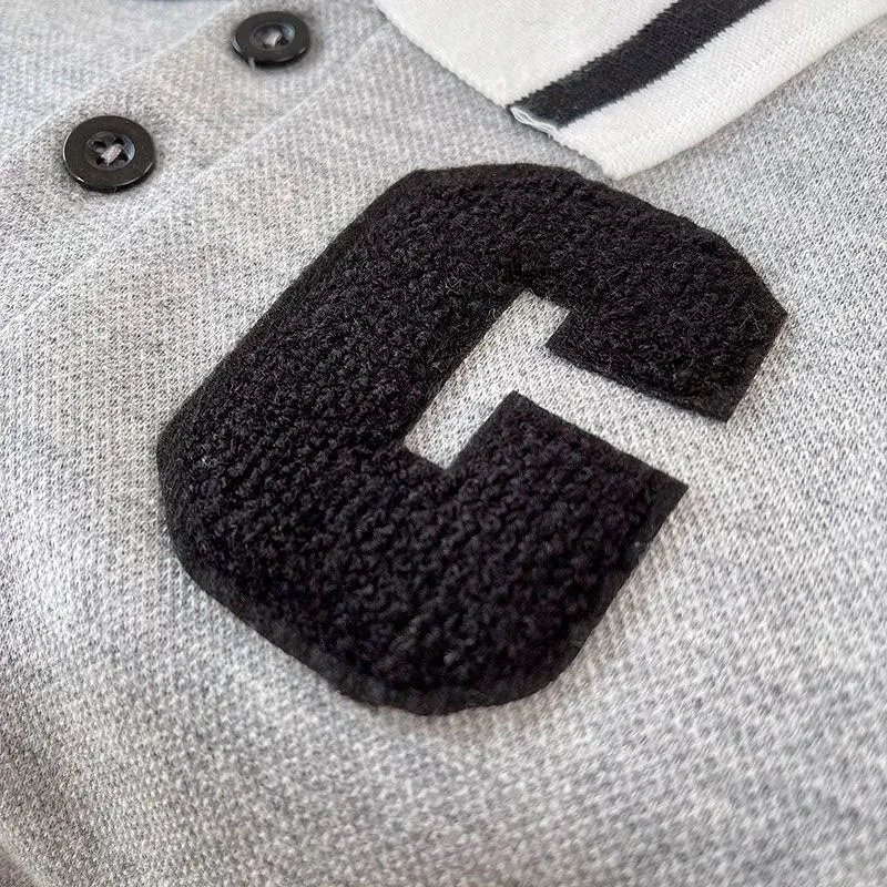 Kids Turn-down Collar Tracksuits Sets