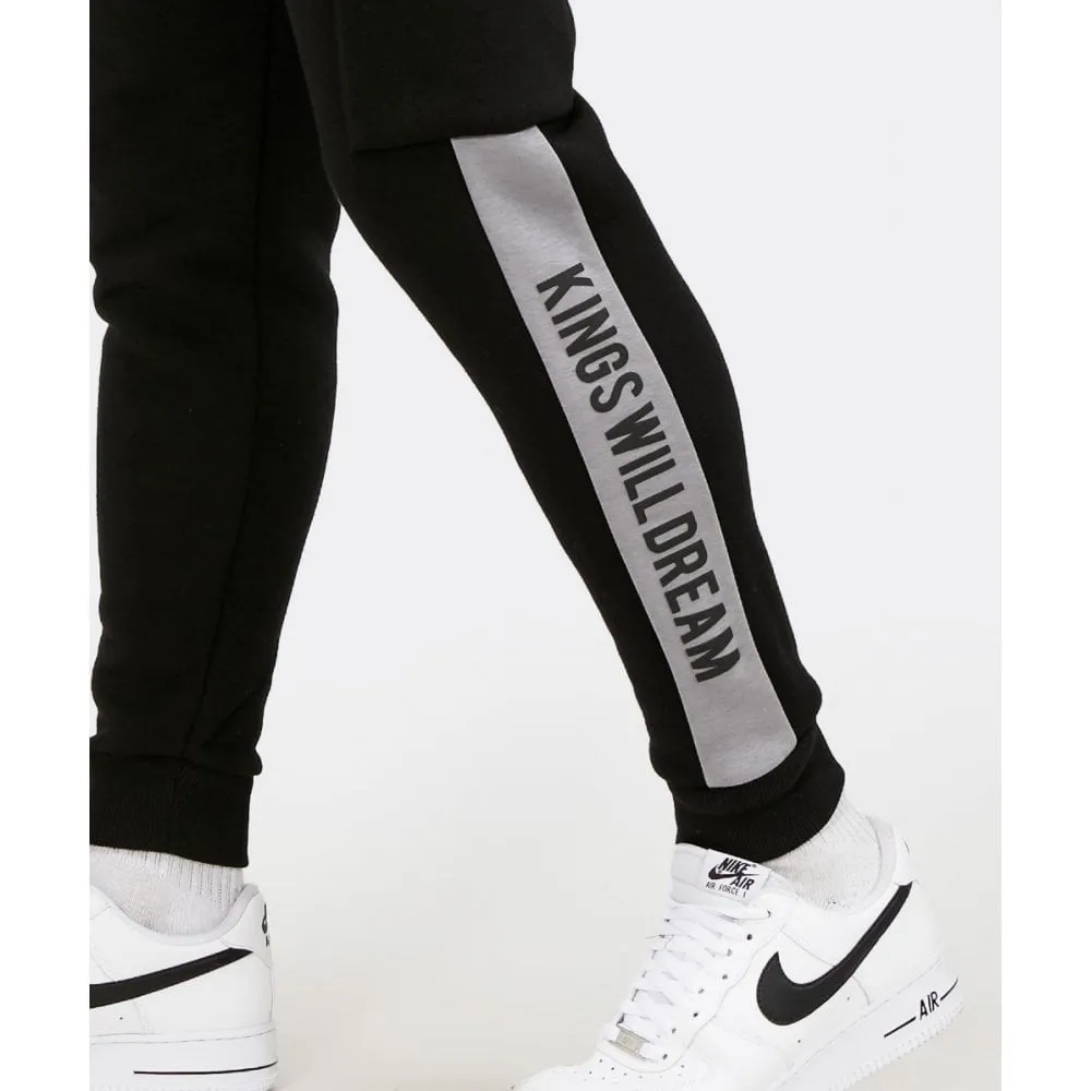 Kings Will Dream Chapman Flc Cargo Joggers Black