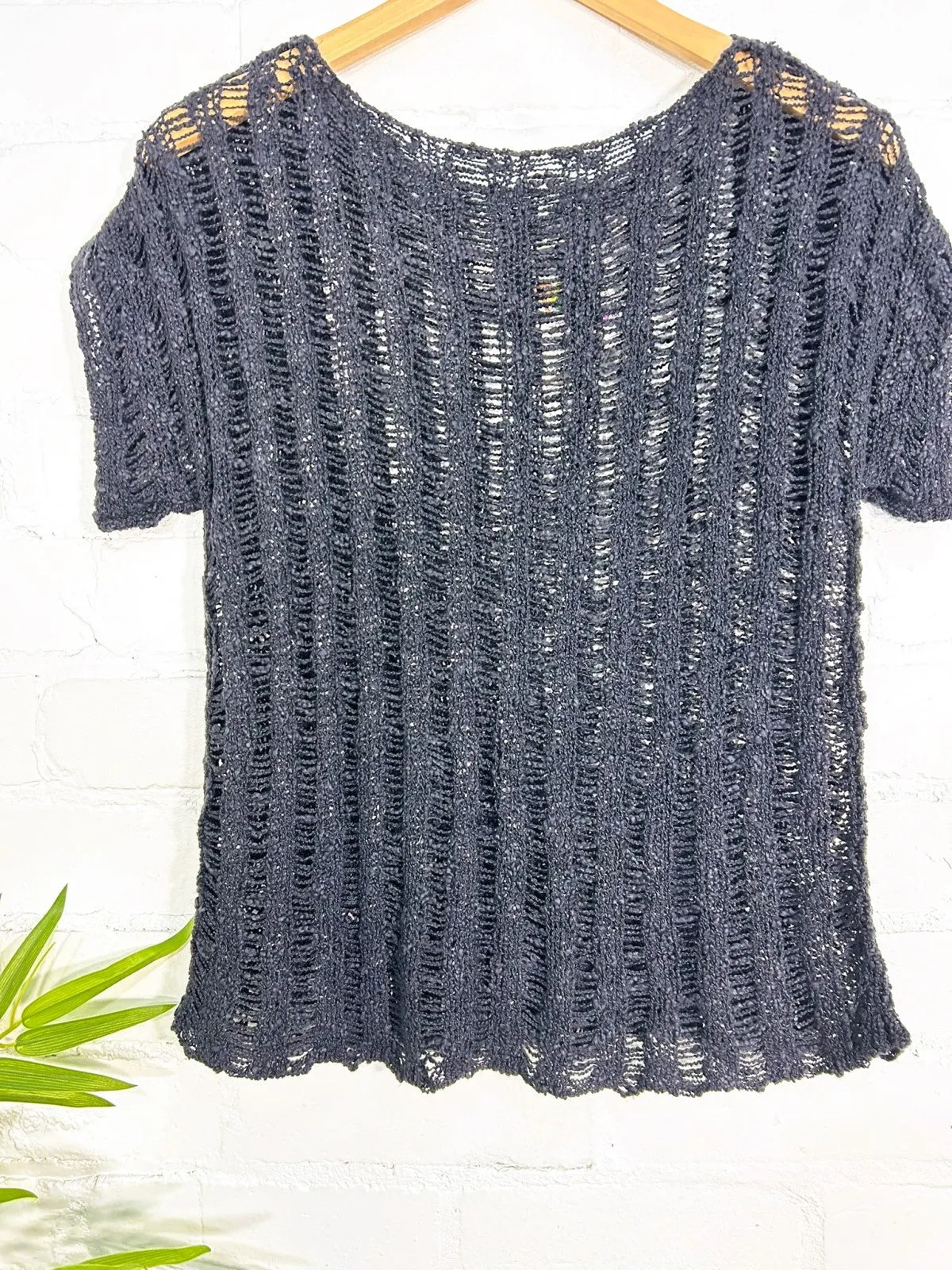Knitted Short Sleeve Top