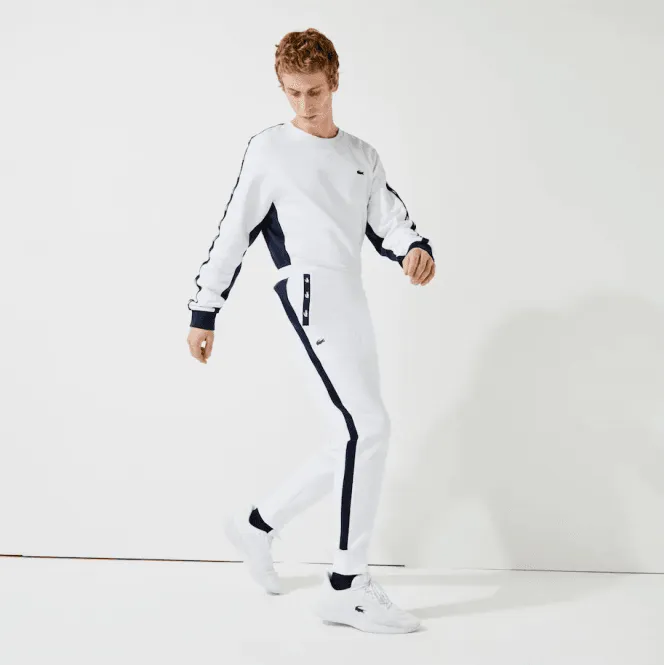 Lacoste Xh5176 Tape Joggers White