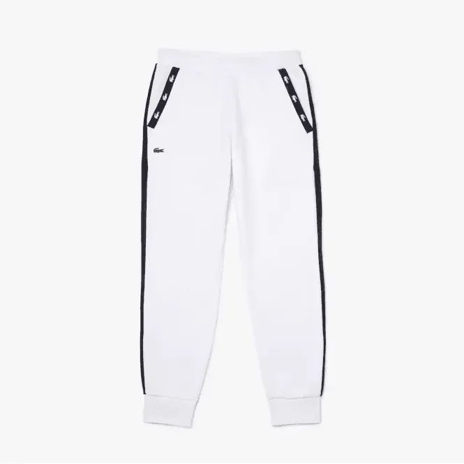 Lacoste Xh5176 Tape Joggers White