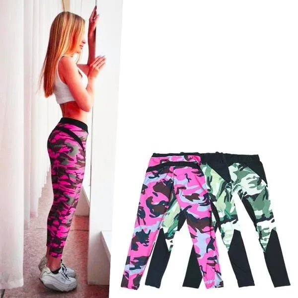 Ladies' Push Up Body Sculpting Camo Leggings - 3 Variants