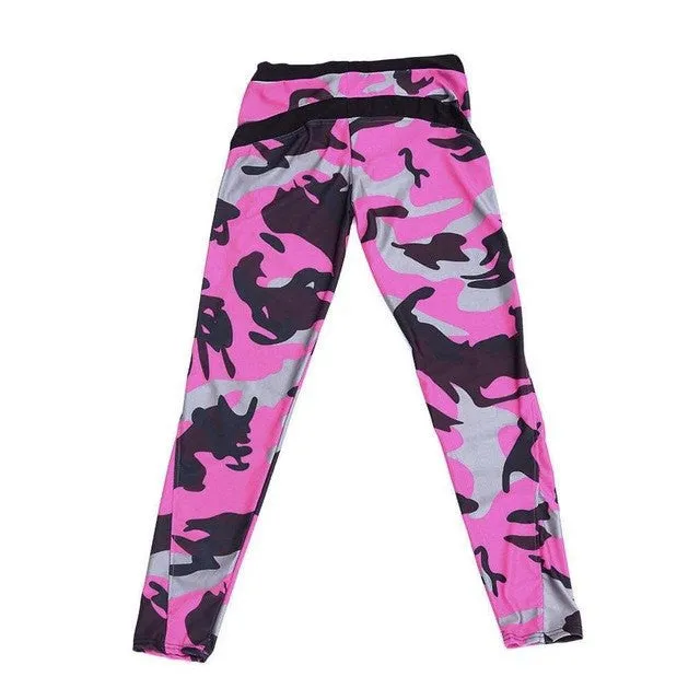 Ladies' Push Up Body Sculpting Camo Leggings - 3 Variants