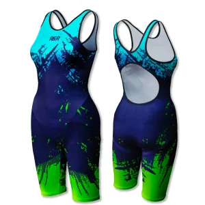 Lagoon Splash Women's Open Back Kneeskin Tech Suit Swimsuit