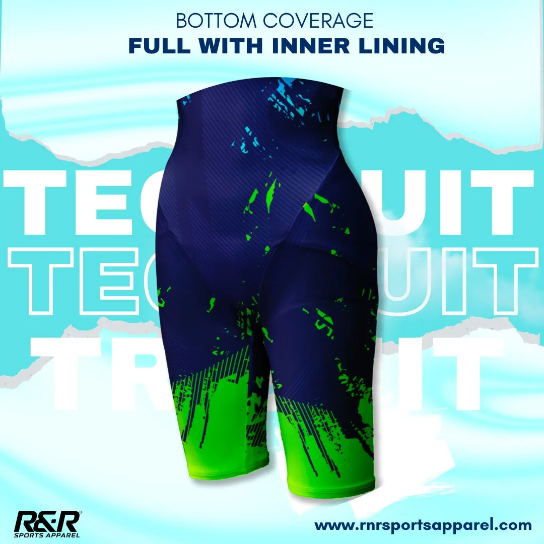 Lagoon Splash Women's Open Back Kneeskin Tech Suit Swimsuit