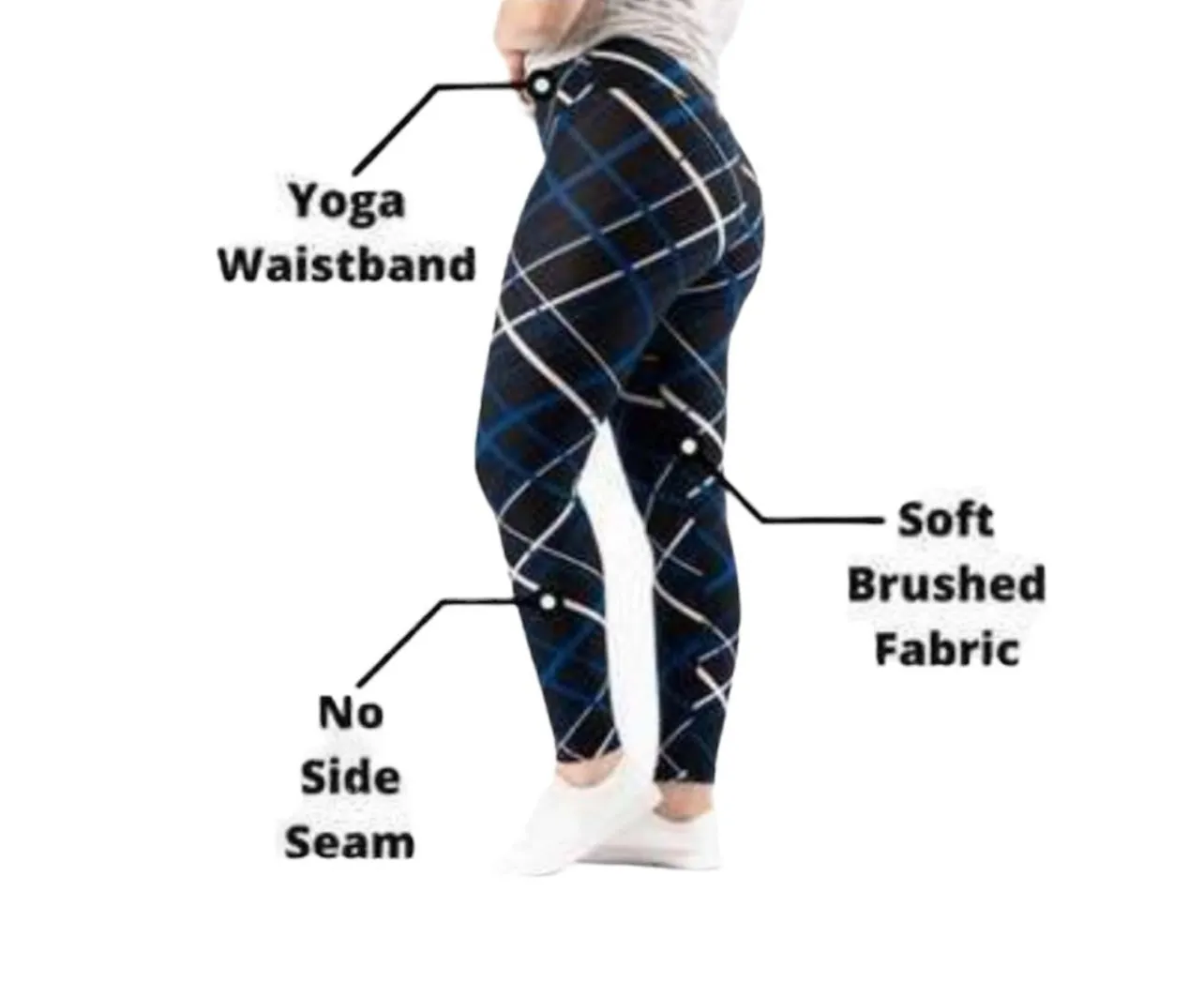 Leggings - Black Multi Cactus
