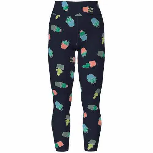 Leggings - Black Multi Cactus