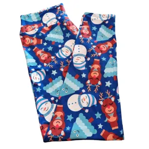 Leggings Full Length Christmas Frosty n Rudolf