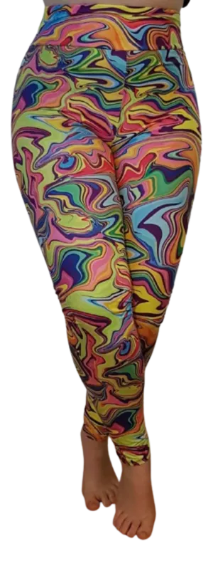 Leggings Full Length Marvelous Marble