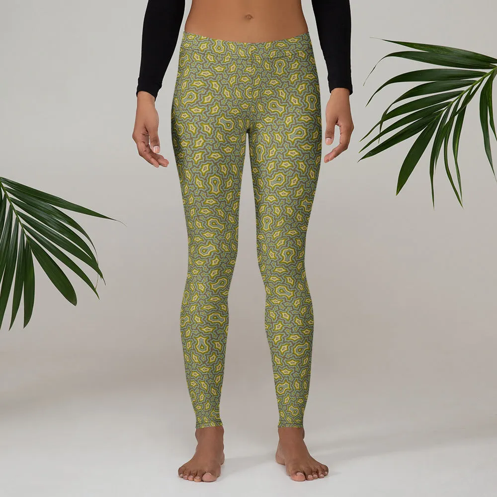 Leggings Geometric Pattern – Angelic Mexicana Purple Earth