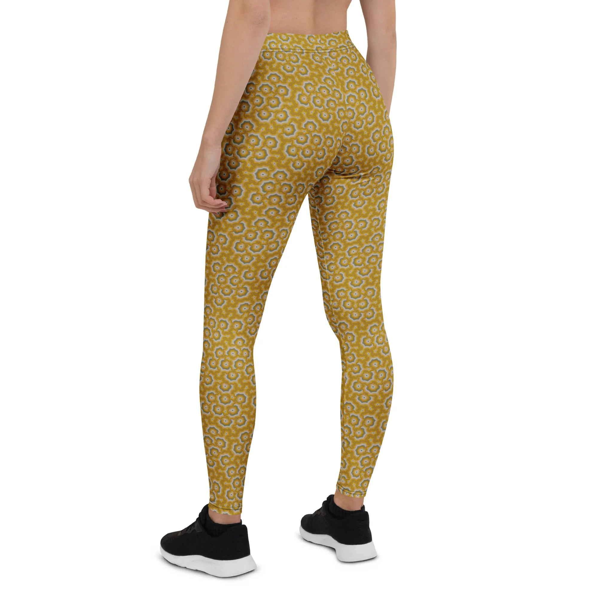 Leggings Geometric Pattern – Bouquet Orange Purple