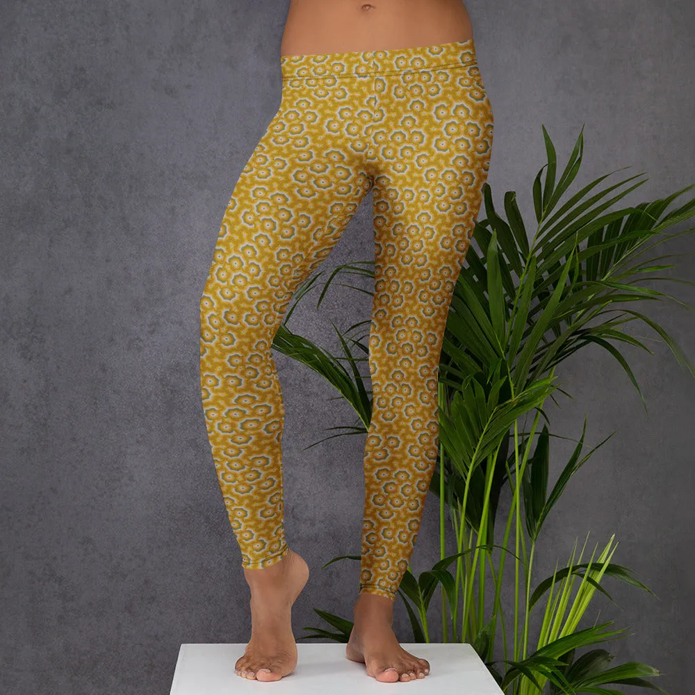Leggings Geometric Pattern – Bouquet Orange Purple