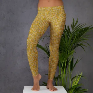 Leggings Geometric Pattern – Bouquet Orange Purple