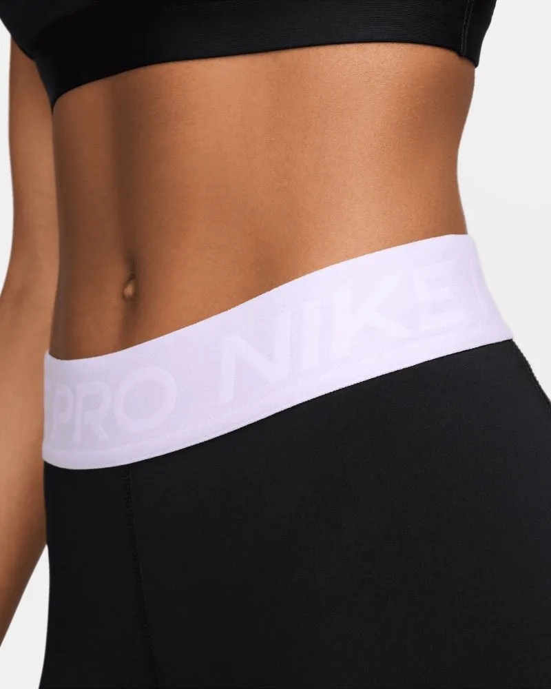 LEGGINGS NIKE PRO PANTA DONNA CROSSFIT WORKOUT YOGA NERO LILLA