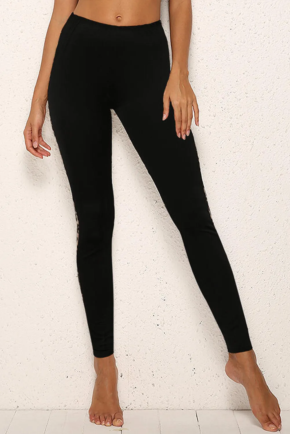 Leopard Side Detail Leggings