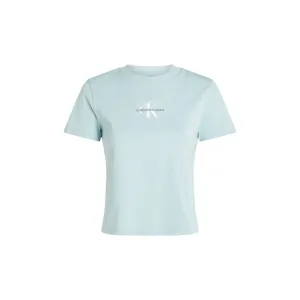 Light Blue Cotton Tops & T-Shirt