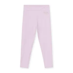 Light Purple Printed Logo Leggings