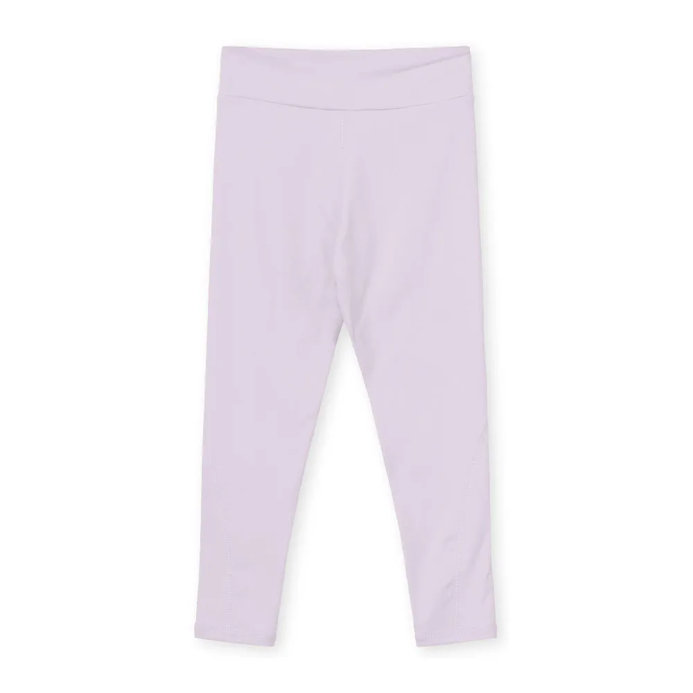 Light Purple Printed Logo Leggings