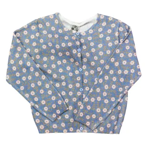 Lilou Blue Floral Cardigan